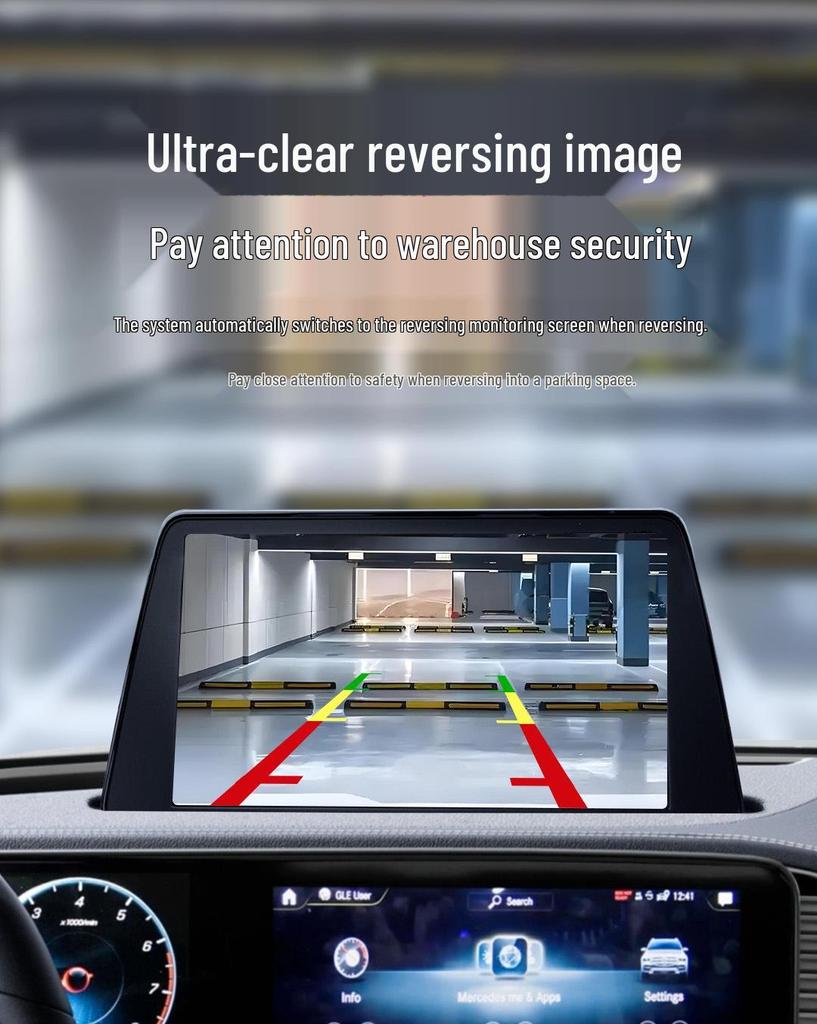 Ford Transit High-Mount Brake Light Camera: Waterproof, Night Vision, HD Rearview & Reversing Function.