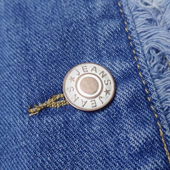 Geacă de blugi de damă cu mâneci lungi, tiv franjurat, geacă de denim elastică, croială slim-fit, cu nasturi, jachetă de blugi scurtă