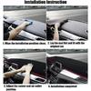 Car Dashboard Cover Mat for Kia Soul 2019-2024 Black Anti-Slip Pad Interior Accessories
