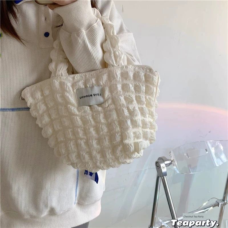 

Сумка Женская Японский Стиль Свежий Класс Повседневная Наплечная Сумка White hand bag