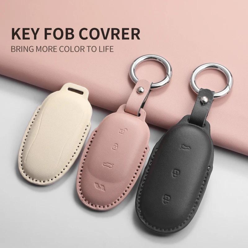 For Lixiang L9 L8 L7 L6 Remote Control Protect Cover Durable Accessories Pu Leather Car Key Case Cover