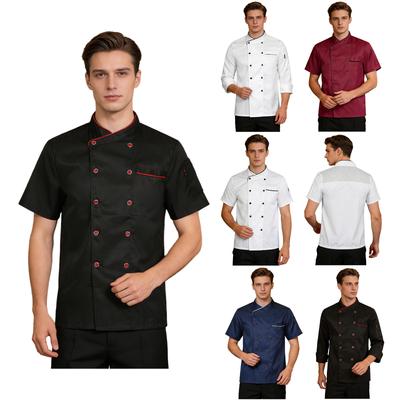 Unisex Otel Mutfak Kantin Şef Ceket Yemek Servisi Erkekler Kadınlar için Çalışma Üniforma için şef ceketi