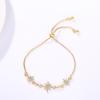 Korean Style Zircon Flower Bracelet for Women - Trendy, Simple, Personalized Design