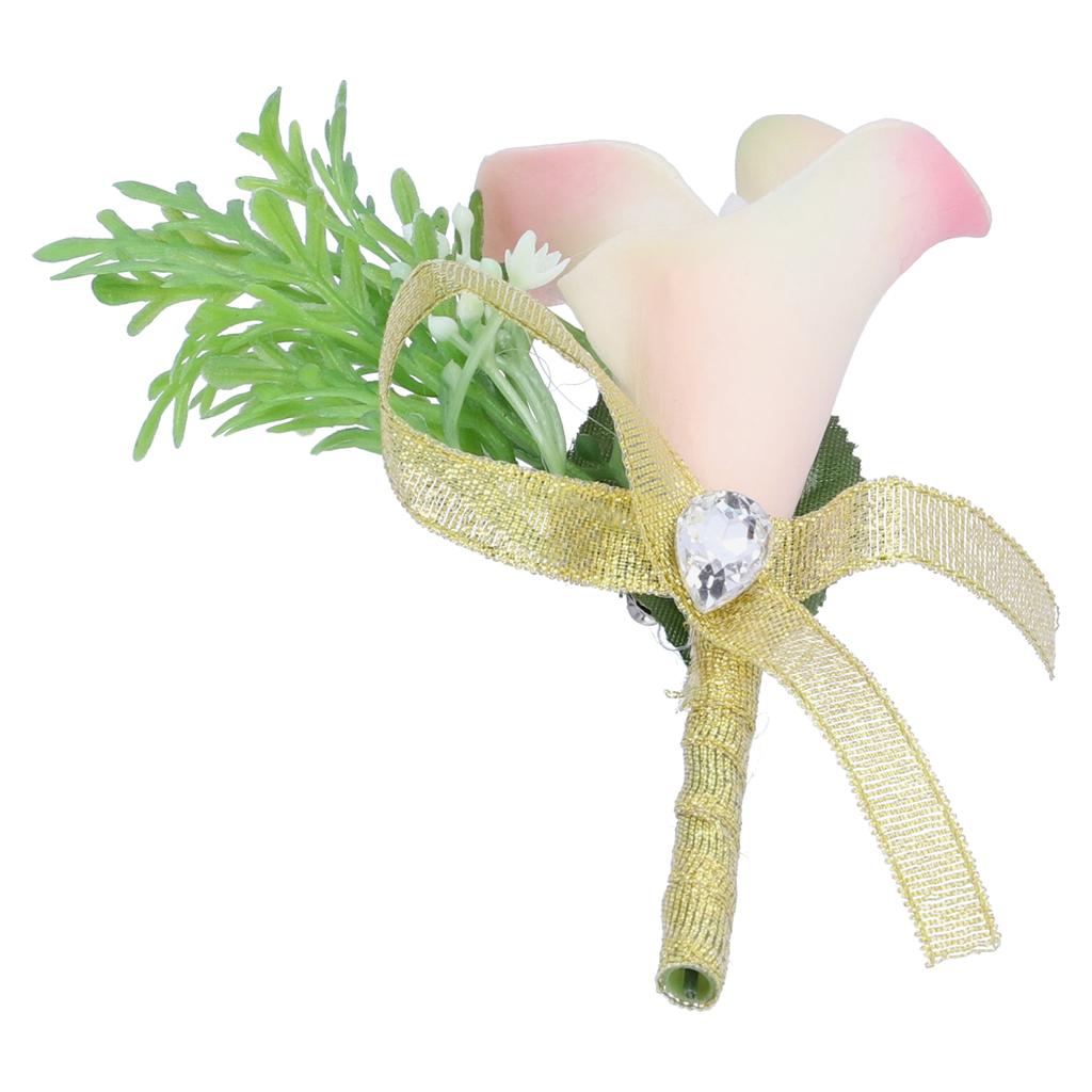 Artificial Flower Wedding Corsage Groom   Boutonniere Brooch Wedding Party Decor