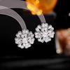 Koreanische Mode Süße Dreidimensionale Blumen Stud Ohrringe Frauen Luxus Hochzeit Party Braut Durchbohrt Ohr Studs