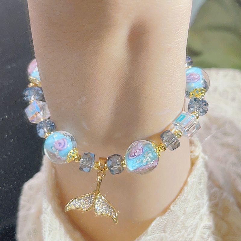 Korean Style Fishtail & Love Pendant Bracelet Series