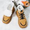 Snow boots winter velvet thickened warm cotton shoes sub-zero cold resistance thick-soled high-top Martin boots