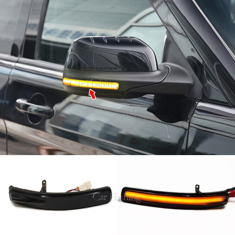 2Pcs For Ford Explorer 2011 2012 2013 2014 2015 2016 2017 2018  LED Dynamic Turn Signal Light Side Mirror lamp
