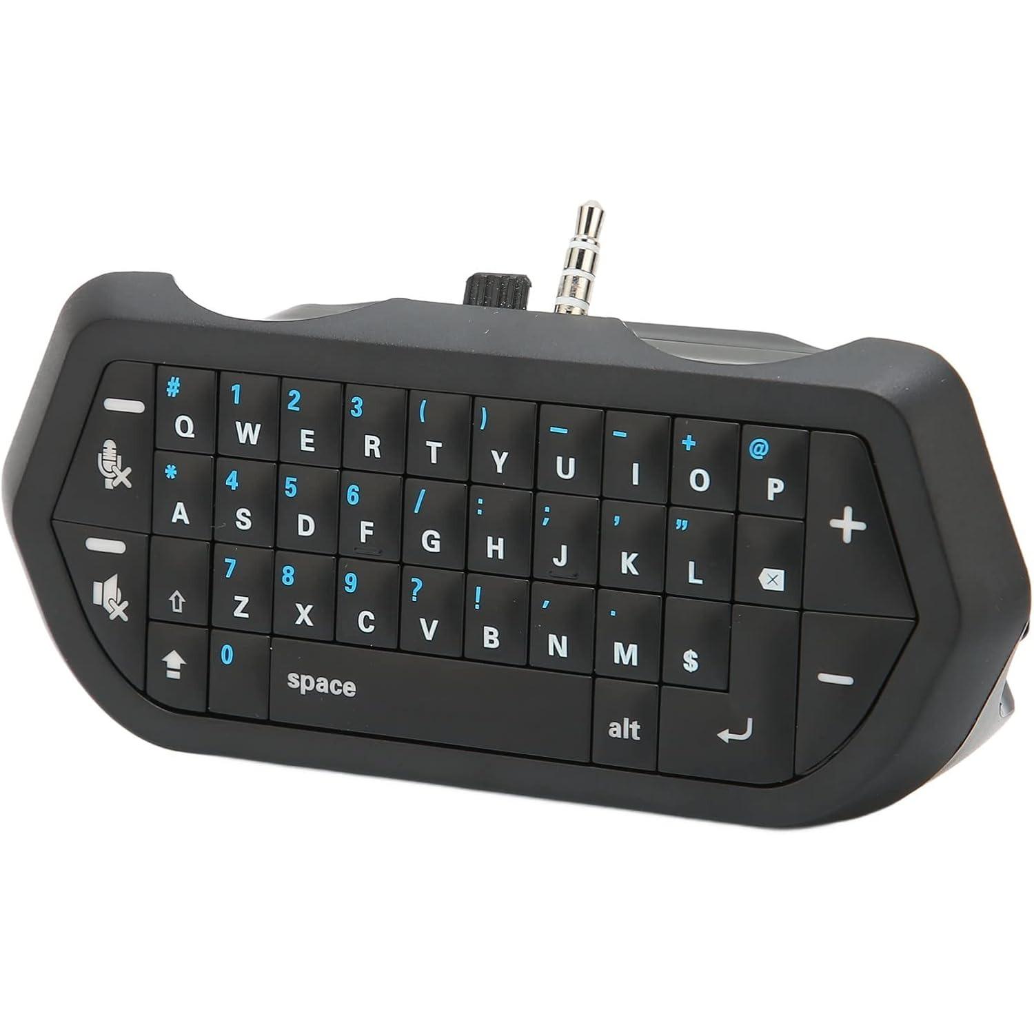 

Мини-клавиатура для PS4, сверхкомпактная игровая клавиатура для сообщений, беспроводная игровая клавиатура Bluetooth для контроллера PlayStation4 PS4 Package:16*11*4cm чёрный