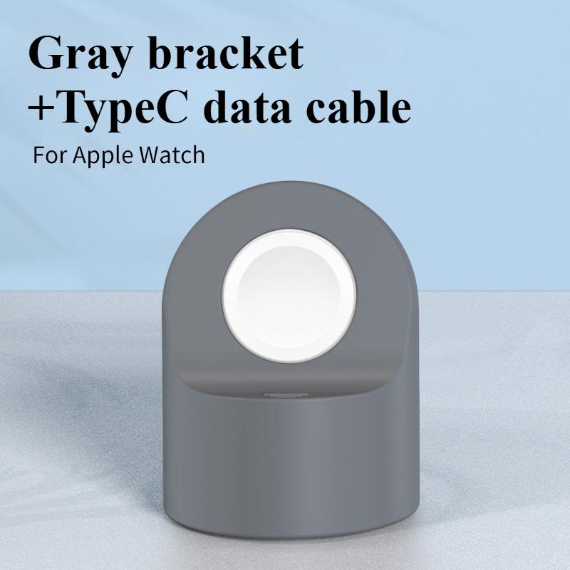 Ladeständer für Apple Watch Series Ultra/8/SE2/7/6/SE/4/3 49mm/45mm/44mm/42mm/41mm/40mm/38mm Langlebiger Silikon Nachttischmodus