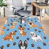 1PC Dogs paw prints Non-Slip Floor carpet, suitable for Office, bedroomand playrooms. It can also be used as a sofa footrest cover-T33