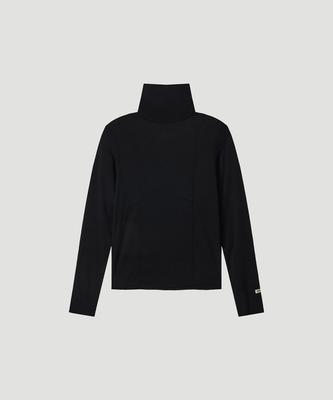 Hoite Wool Line Turtleneck (Black)