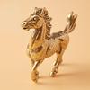 Brass Horse Figurine Sculpture, Animal Statue, Miniature Bronze Statue, Pure Copper Desktop Decoration