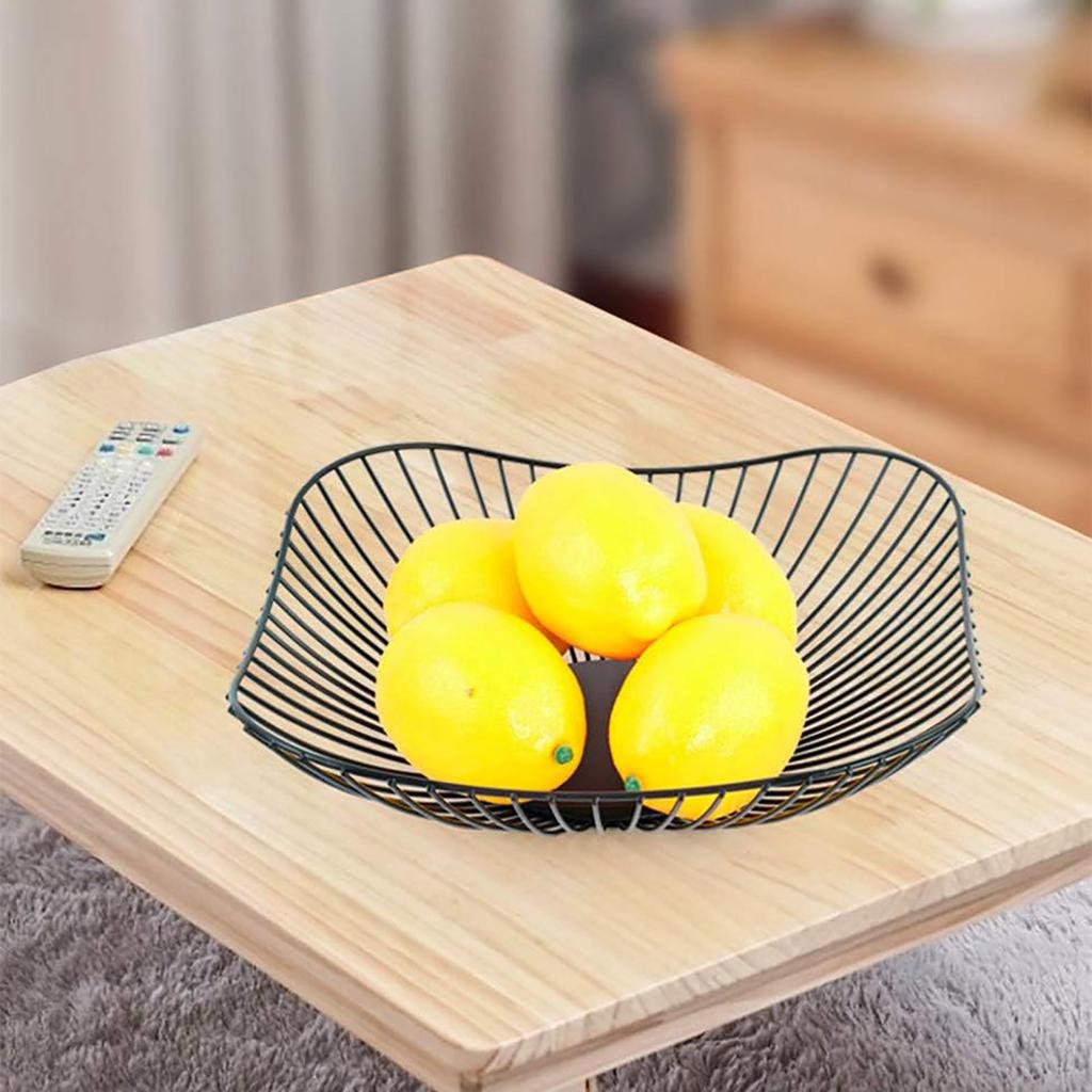 Countertop Storage Baskets Wire Fruit Large Capacity Fruit Bowl Home Supplies Counter Holder Organizer Kitchen Accessories