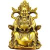 Aris & Juno Brass Wealth God Feng Shui Statue – Chinese Symbol of Wealth & Prosperity, Figurine for Office Desk or Home Entryway, Business Gift for