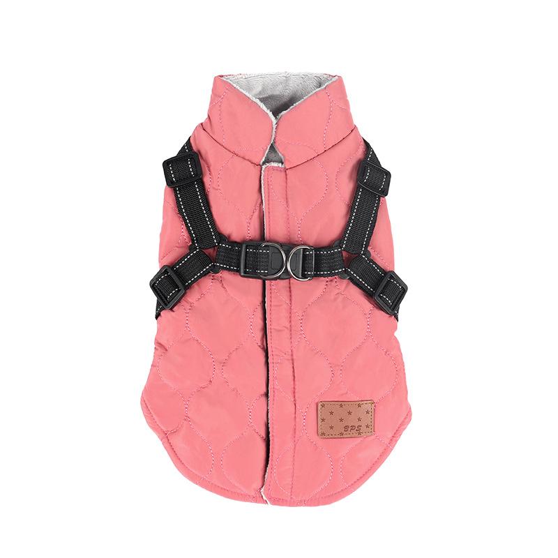 Dog Clothing Thickened Two Legged Dog Cotton Coat Small Dog Vest 2024 Hot Sale Autumn and Winter CLASSIC Pet Product Print 1 Pcs