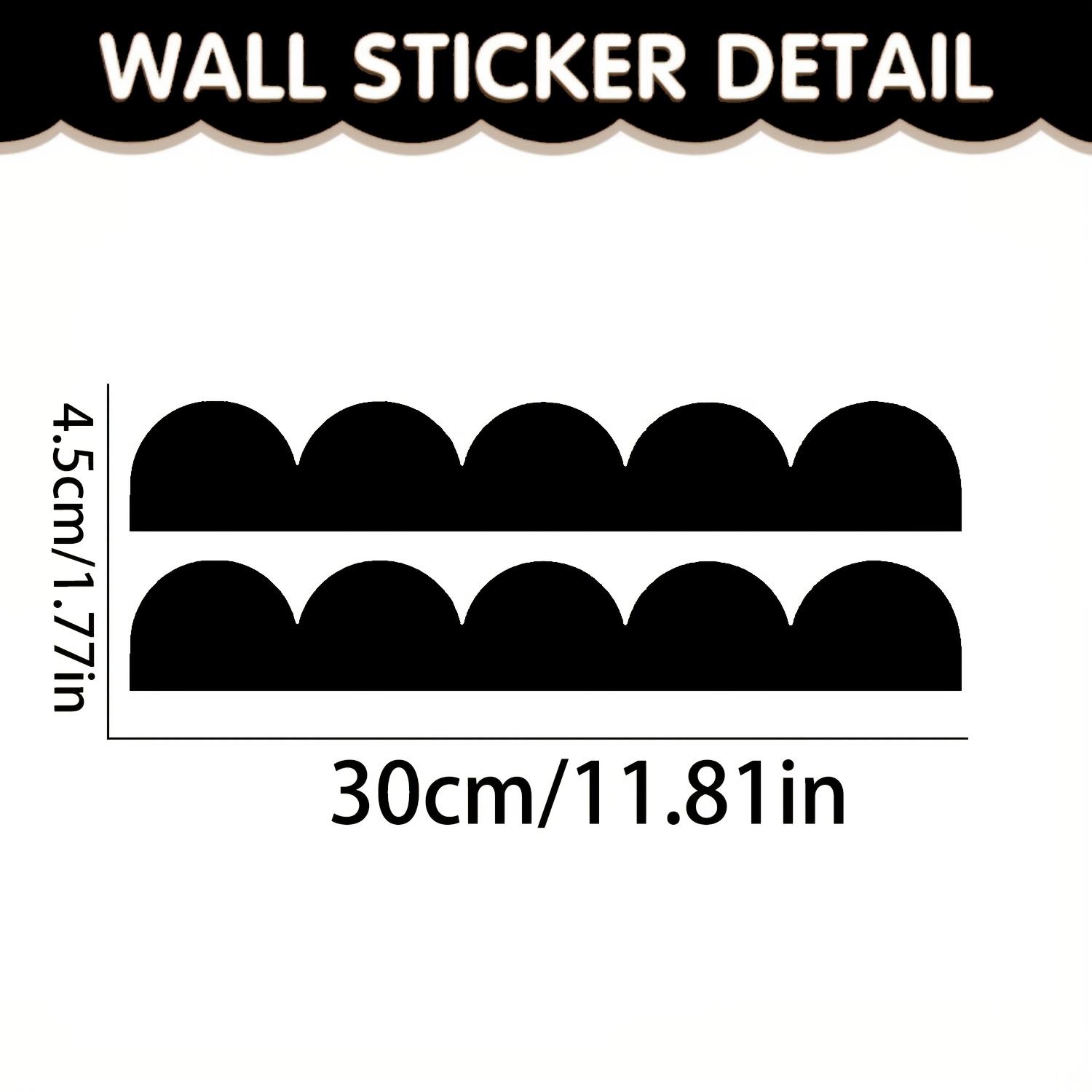 

2pcs Elegant Black Wooden Wave Edge Trim - Perfect for Door Frames, Table Edges & Home Decor | Ideal for Bedroom, Living Room