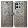 Leather Case For Honor X7c 4G/200 Smart 5G/Play 60 Plus 5G Wallet Flip Phone Cover Cute Cat Dog Pattern