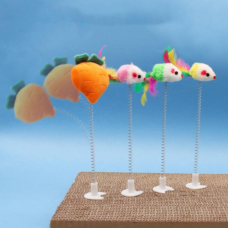 Durable Plastic Cat Scratching Board Toy Fun And Engaging Random Colors Or Carrot) Perfect For Your Feline Friend