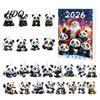 Kids Christmas Countdown Gift Panda Advent Calendars 2026 2D Acrylic Cute Hanging Ornaments for 2026 Holiday Box Xmas Tree 24 Days Calendar,