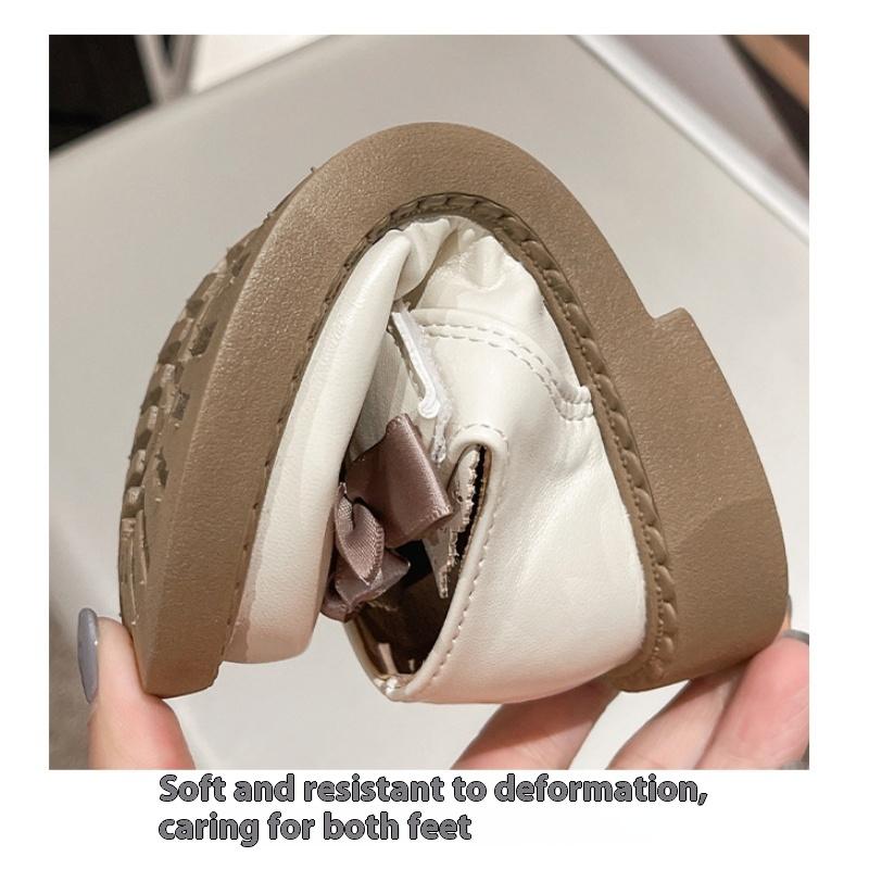 New Spring and Autumn Girls Simple Fashion Dance Performance Soft Sole Comfortable Leather Shoes