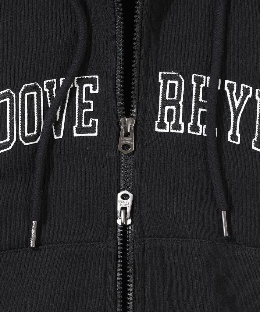 Groove Rhyme 3-Ply Terry Applique Logo Zip-Up Hoodie (2 Colors) (Frbrcxj502M)