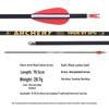 Recurve Bow Carbon Arrow with Feather Fletching