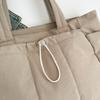 Large Capacity Nylon Tote Bag for Women Lightweight Shopping Shoulder Bag with Multiple Pockets and Zipper Closure for Daily Use