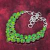 Green Copper Turquoise Handmade Gemstone Necklace, 925 Solid Sterling Silver Necklace Antique Jewelry, For Engagement Gift