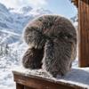 Unisex Winter Trapper Hat with Thick Earflaps, Warm Outdoor Snow Hat for Cold