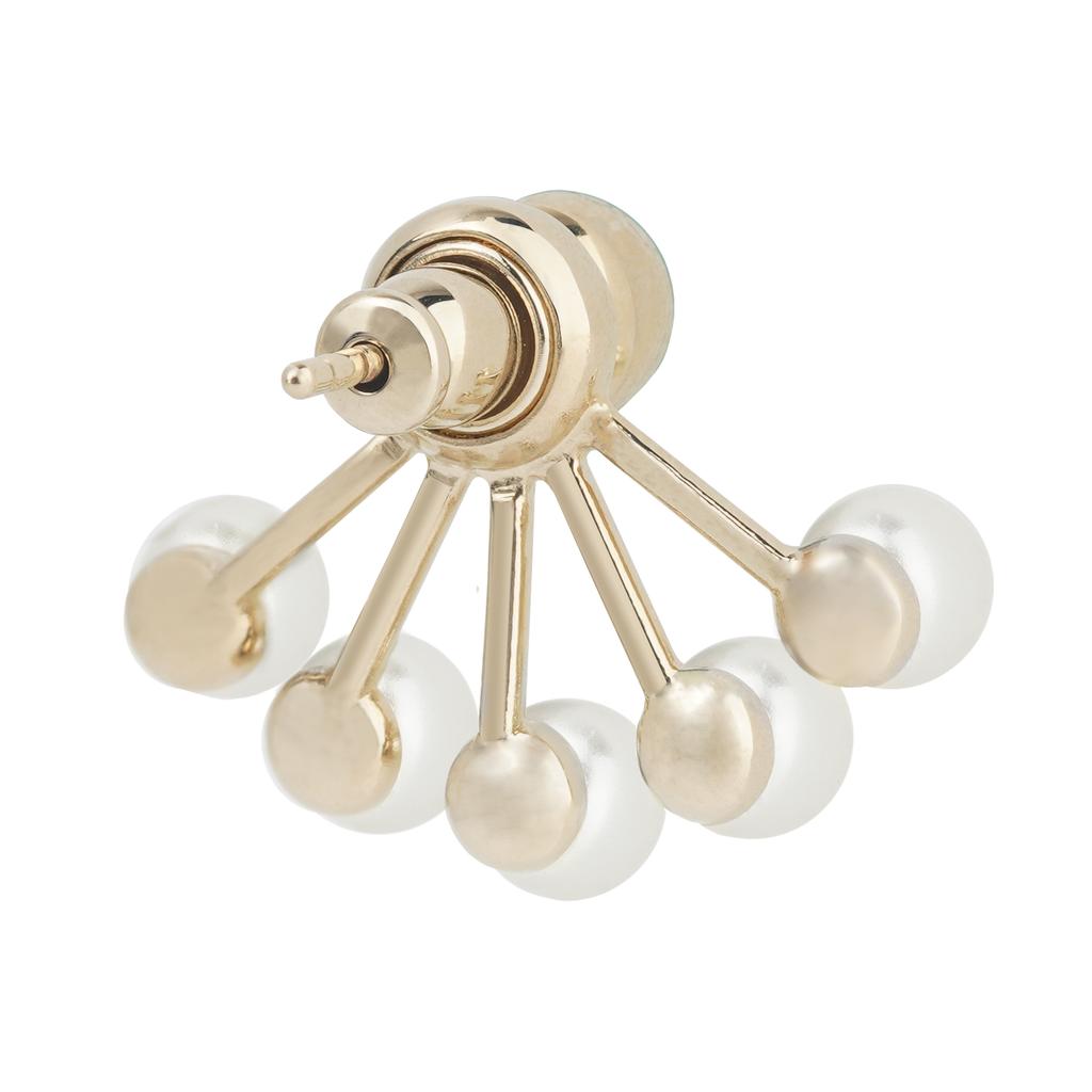 Dior La Petite Tribale Harzperle Metallohrringe Damenohrringe Gold E0671TRERS-D301
