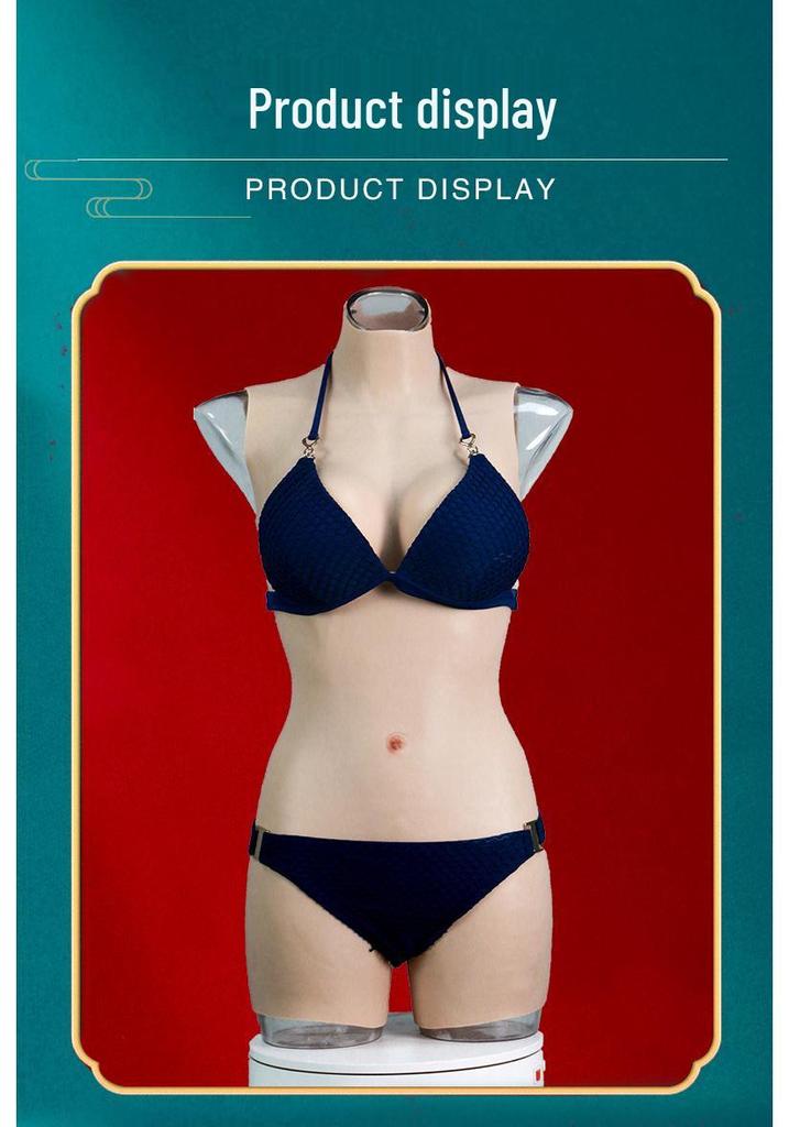 Silicone Crossdresser Prosthetic Breast Suit for Male-to-Female Cosplay and Disguise