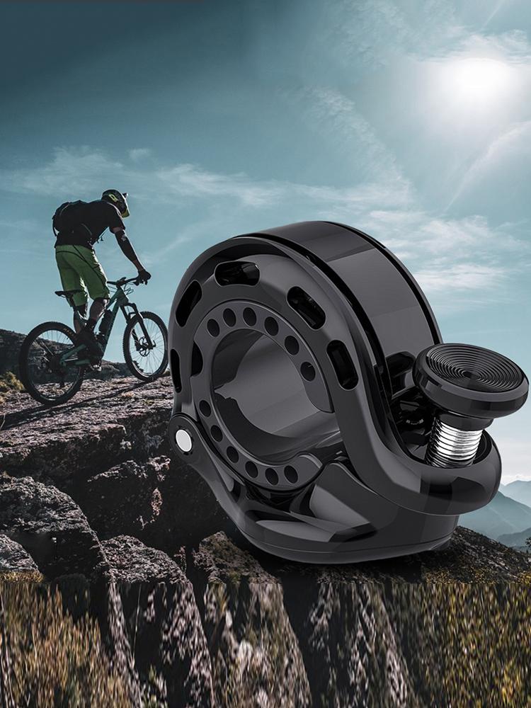 Bicycle Bell for AirTag Aluminium Alloy Mountain Bike Bell Anti-Theft Bike Handlebar Bell for Road Bike Ebike MTB