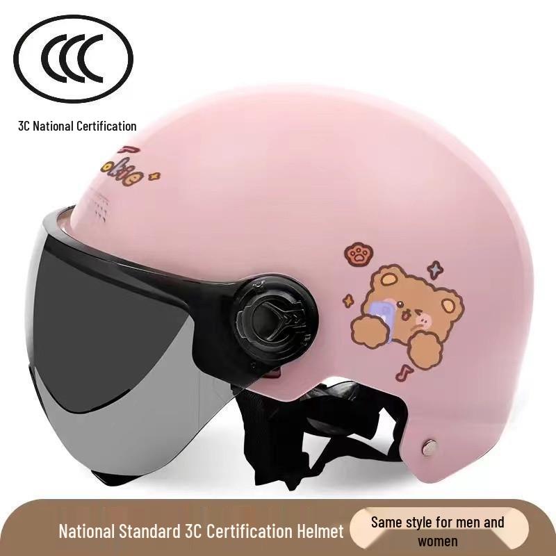 Certified Unisex Electric Vehicle Helmet, All-Season, Summer Riding