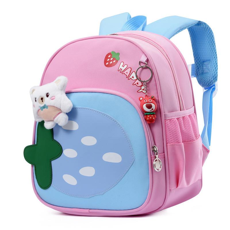 New Trendy Children Bag Oxford Fabric Ventilated Burden-reducing Kids School Backpack Cartoon Rabbit