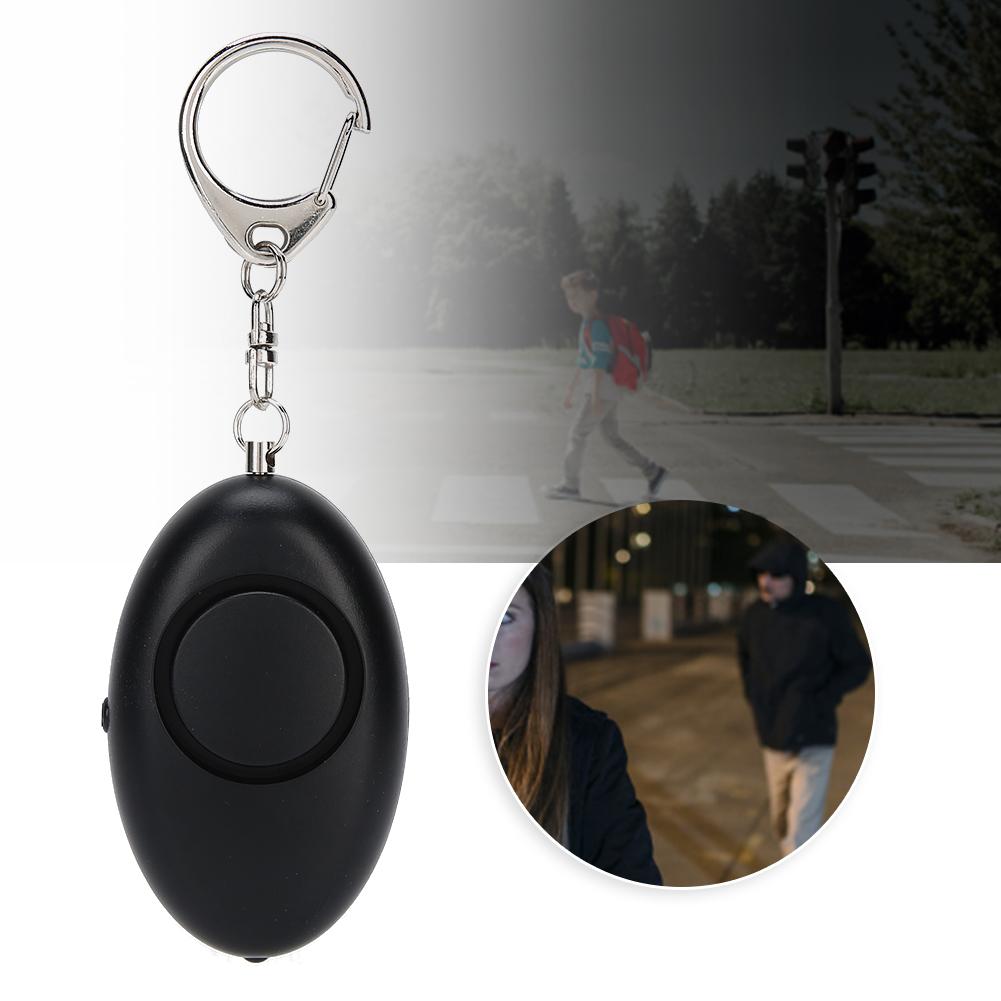 Security Alarm Key Chain Women Elderly Emergency Alarm with LED Light