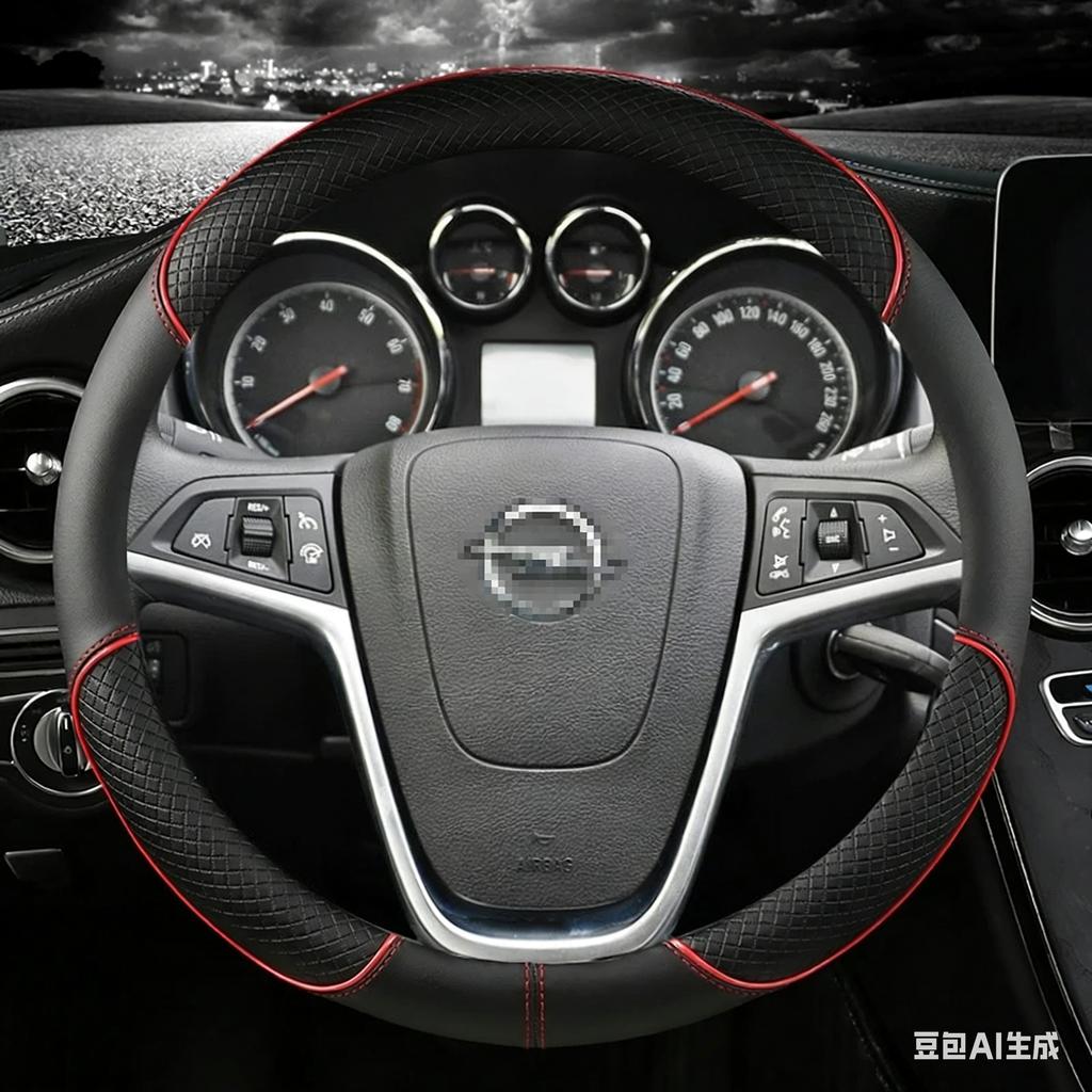 Leather Car Steering Wheel Cover For Opel Mokka 2013-2016 Opel Insignia 2009-2013 Astra J 2010-2015 Meriva Auto Accessories