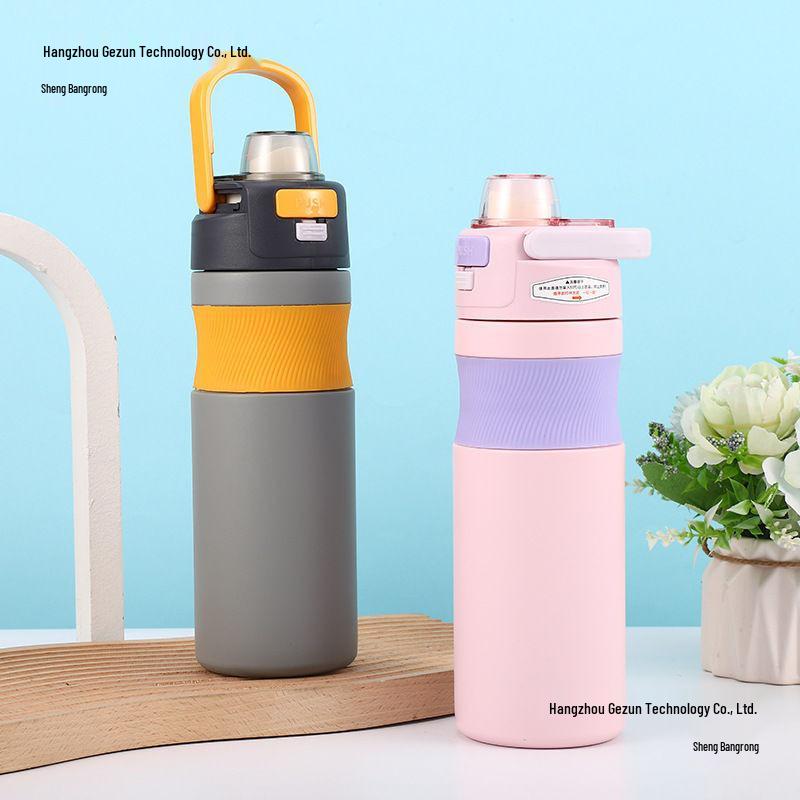 High-Capacity Portable Insulated Stainless Steel Travel Mug with Handle