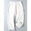 Designer-Style Autumn Loose Wide-Leg Comfortable Sports Casual Space Cotton Curved Sweatpants for Men, Original Foreign Trade Surplus