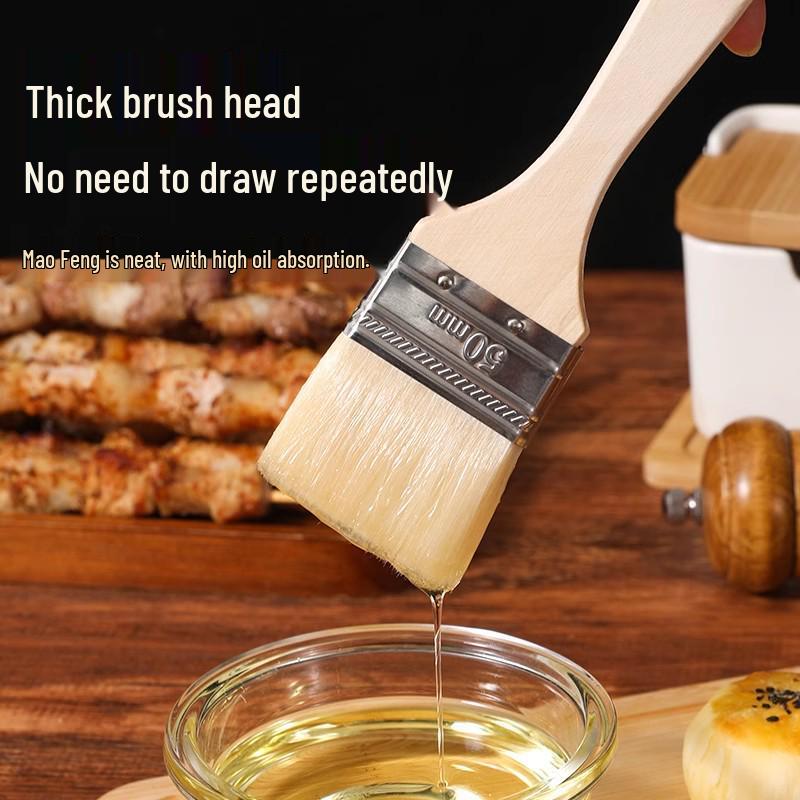 High-Temperature Resistant Food-Grade Barbecue Oil Brush for Baking and Sauces