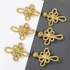 K1AE Gold Wire Chinese Cheongsam Button Knot Fastener Closures for DIY Handmade National Clothing