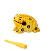 1Pc Colored Thailand Frog Wood Hand-Carved Ornament Toad Creative Vocal Toy Solid Wood Toad Craft Musical Instrument Home Office