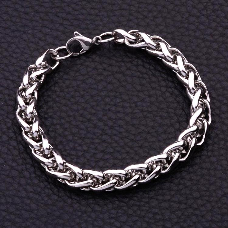 Men's Blue Dragon Bone Stainless Steel Bracelet - Hip Hop Style