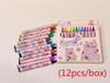 12/36 Pezzi Pastelli Capibara Carini 12 Colori 8.8cm Matita Pastello Colorata Pittura Graffiti Festa Bambini Regalo di Compleanno Scuola Materna