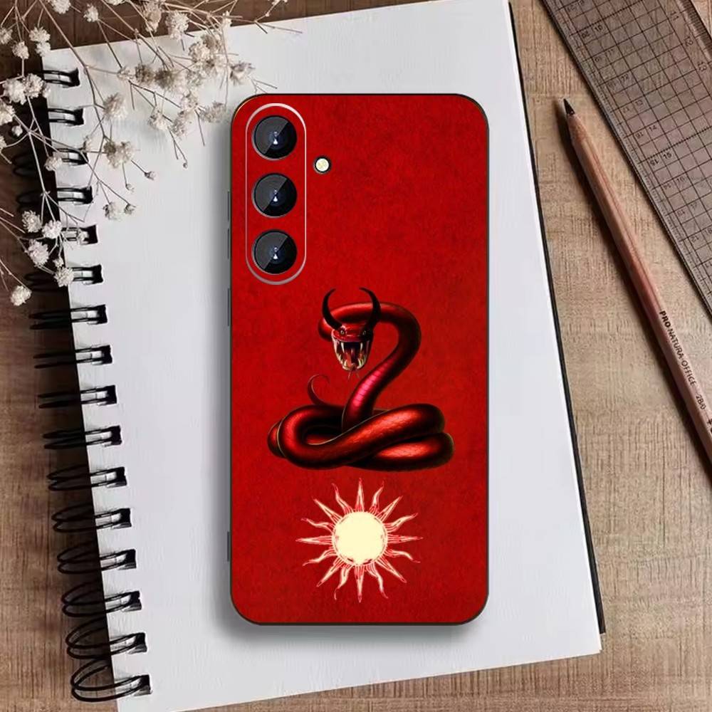 

Snake Classic Phone Case For Samsung Galaxy A73,21,22,32,71,53,52,51,80,5G Soft Black Cover Samsung a73 5g