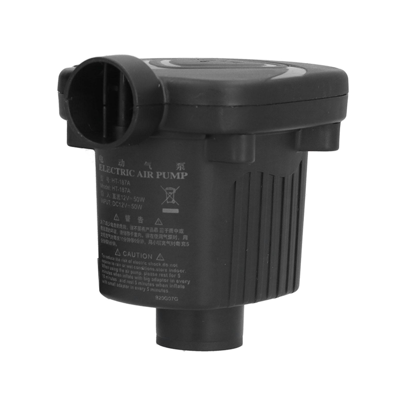 

Воздушный насос DC12V Мощность 50Вт 2 функциональные насадки Легкий насос-инфлятор для резиновой лодки