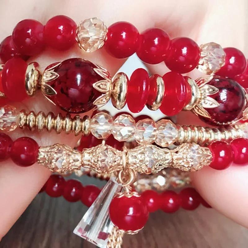 Women's Fashion Bracelet Engagement Wedding Gifts Jewelry Fashion Rainbow Crystal Stainless Steel Bracelets Accessories Gifts