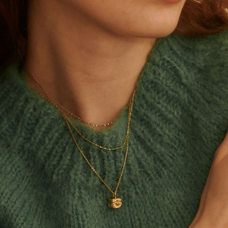 BSWAN Mood Jewelry Box Gold Necklace