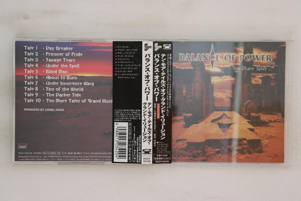 CD BALANCE OF POWER - Ten More Tales Of Grand Illusion PCCY01419 Canyon Internat 1999 Japan Obi Metal Used