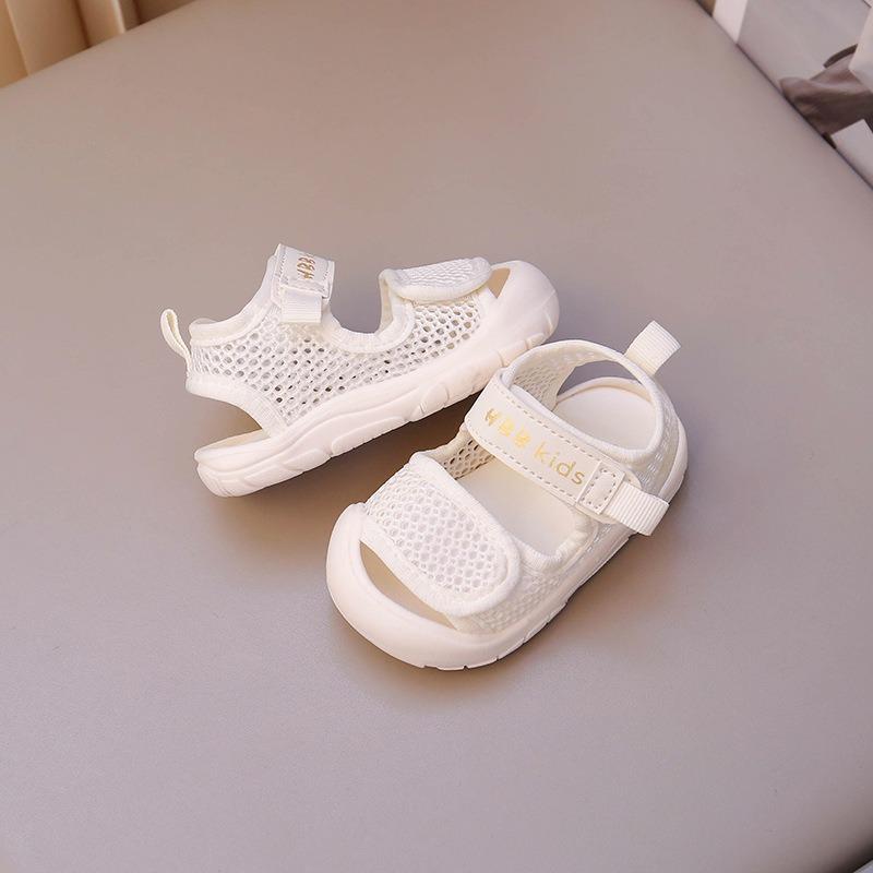 

Baby Sandals, Breathable Mesh, Versatile Casual Closed-Toe Soft-Soled Shoes for Boys and Girls, Infant Walking Shoes, Jelly Shoes. 16 белый